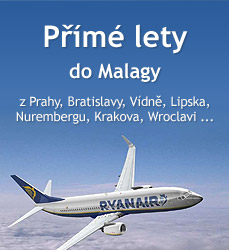 Přímé lety do Malagy z Prahy, Bratislavy, Vídně, Lipska, Nurembergu, Krakova, Wroclavi,...